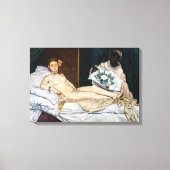Edouard Manet - Olympia Canvas Afdruk (Voorkant)