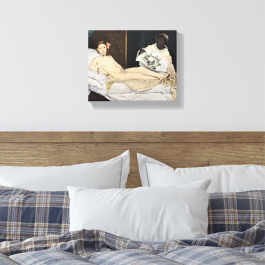 Edouard Manet - Olympia Canvas Afdruk (Insitu (Slaapkamer))
