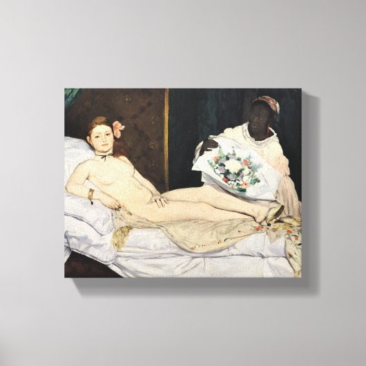 Edouard Manet - Olympia Canvas Afdruk (Voorkant)