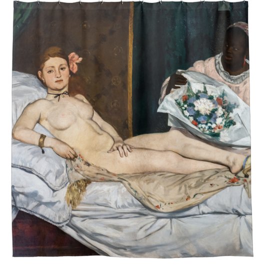 Edouard Manet - Olympia Douchegordijn (Voorkant)