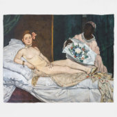 Edouard Manet - Olympia Fleece Deken (Voorkant (Horizontaal))