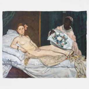 Edouard Manet - Olympia Fleece Deken
