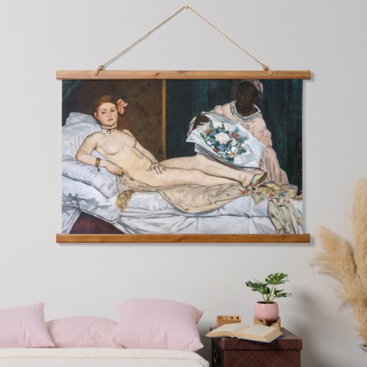Edouard Manet - Olympia Hangend Wandkleed (Slaapkamer)