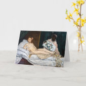 Edouard Manet - Olympia Kaart (Gele Bloem)