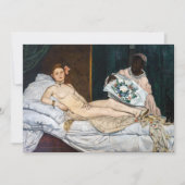 Edouard Manet - Olympia Kaart (Voorkant)