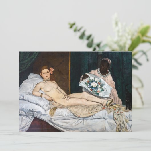 Edouard Manet - Olympia Kaart (Staand voorkant)