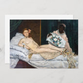 Edouard Manet - Olympia Kaart (Voorkant / Achterkant)
