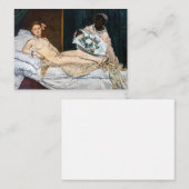 Edouard Manet - Olympia Notitiekaartje (Voorkant / Achterkant)