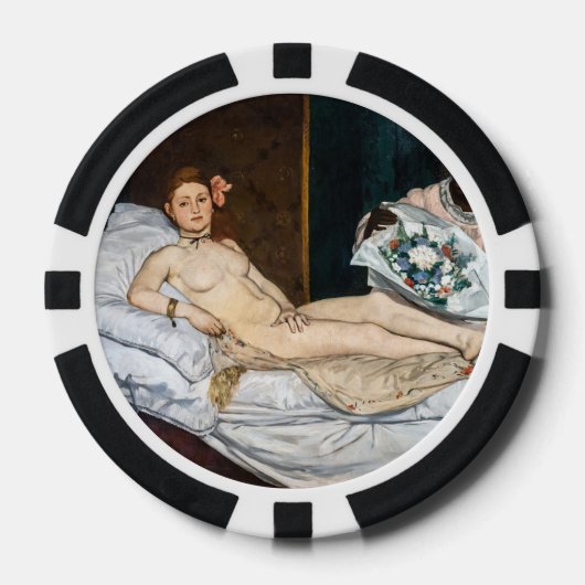 Edouard Manet - Olympia Poker Chips (Voorkant)