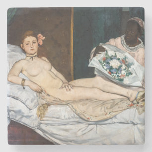 Edouard Manet - Olympia Stenen Onderzetter