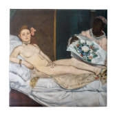 Edouard Manet - Olympia Tegeltje (Voorkant)