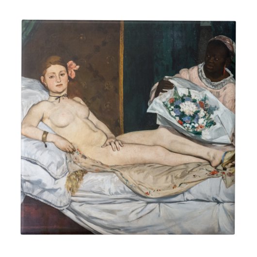 Edouard Manet - Olympia Tegeltje (Voorkant)