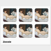 Edouard Manet - Olympia Vierkante Sticker (Vel)