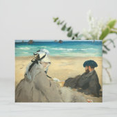 Edouard Manet - Op het strand Bedankkaart (Staand voorkant)