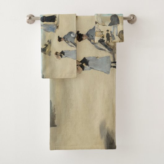 Edouard Manet - Op het strand, Boulogne-sur-Mer Bad Handdoek (Insitu)
