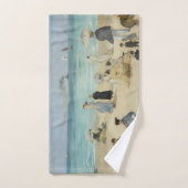 Edouard Manet - Op het strand, Boulogne-sur-Mer Bad Handdoek (Handdoek)