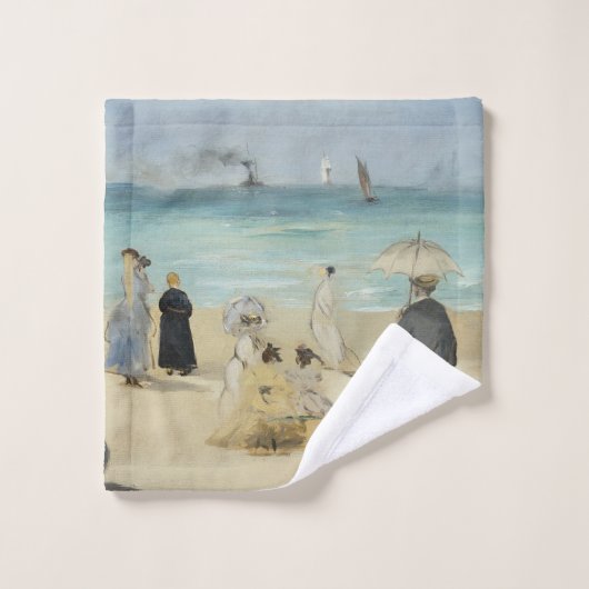 Edouard Manet - Op het strand, Boulogne-sur-Mer Bad Handdoek (Wasdoekje)
