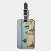 Edouard Manet - Op het strand, Boulogne-sur-Mer Bagagelabel (Voorkant verticaal)