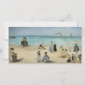 Edouard Manet - Op het strand, Boulogne-sur-Mer Bedankkaart (Voorkant)