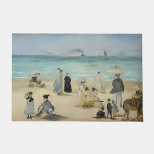Edouard Manet - Op het strand, Boulogne-sur-Mer Deurmat