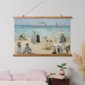 Edouard Manet - Op het strand, Boulogne-sur-Mer Hangend Wandkleed (Slaapkamer)