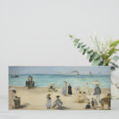 Edouard Manet - Op het strand, Boulogne-sur-Mer Kaart (Staand voorkant)