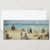 Edouard Manet - Op het strand, Boulogne-sur-Mer Kaart (Voorkant / Achterkant)