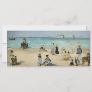 Edouard Manet - Op het strand, Boulogne-sur-Mer Kaart