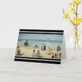 Edouard Manet - Op het strand, Boulogne-sur-Mer Kaart (Gele Bloem)