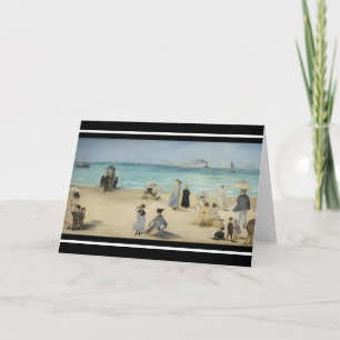 Edouard Manet - Op het strand, Boulogne-sur-Mer Kaart