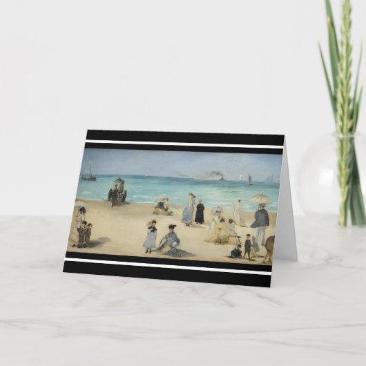 Edouard Manet - Op het strand, Boulogne-sur-Mer Kaart (Voorkant)