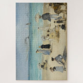 Edouard Manet - Op het strand, Boulogne-sur-Mer Legpuzzel (Verticaal)