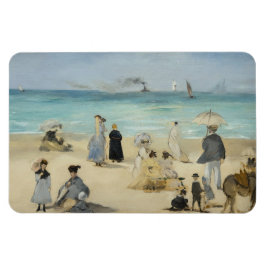 Edouard Manet - Op het strand, Boulogne-sur-Mer Magneet