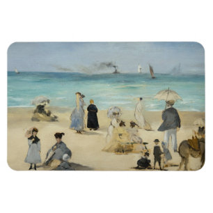 Edouard Manet - Op het strand, Boulogne-sur-Mer Magneet