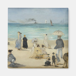 Edouard Manet - Op het strand, Boulogne-sur-Mer Magneet