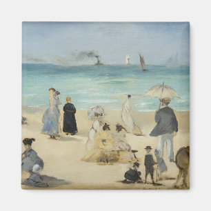 Edouard Manet - Op het strand, Boulogne-sur-Mer Magneet