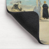 Edouard Manet - Op het strand, Boulogne-sur-Mer Muismat (Hoek)