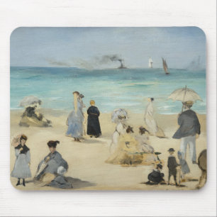 Edouard Manet - Op het strand, Boulogne-sur-Mer Muismat