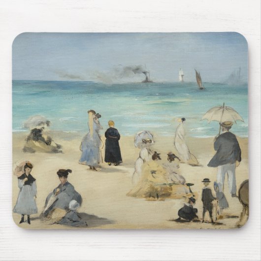 Edouard Manet - Op het strand, Boulogne-sur-Mer Muismat (Voorkant)