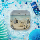 Edouard Manet - Op het strand, Boulogne-sur-Mer Papieren Bordje (Feest)