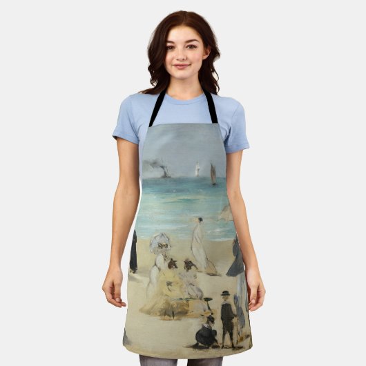 Edouard Manet - Op het strand, Boulogne-sur-Mer Schort (Gedragen)