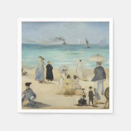 Edouard Manet - Op het strand, Boulogne-sur-Mer Servet