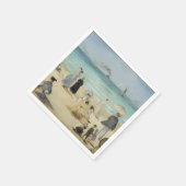 Edouard Manet - Op het strand, Boulogne-sur-Mer Servet (Hoek)