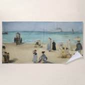 Edouard Manet - Op het strand, Boulogne-sur-Mer Strandlaken (Voorkant)