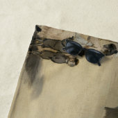 Edouard Manet - Op het strand, Boulogne-sur-Mer Strandlaken (In situ)