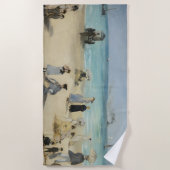 Edouard Manet - Op het strand, Boulogne-sur-Mer Strandlaken (Voorkant)