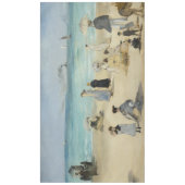 Edouard Manet - Op het strand, Boulogne-sur-Mer Tafelkleed (Voorkant)