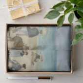 Edouard Manet - Op het strand, Boulogne-sur-Mer Tissuepapier (Geschenk)