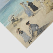 Edouard Manet - Op het strand, Boulogne-sur-Mer Tissuepapier (Detail)