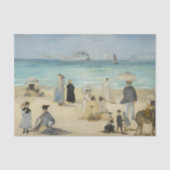 Edouard Manet - Op het strand, Boulogne-sur-Mer Tissuepapier (Voorkant)